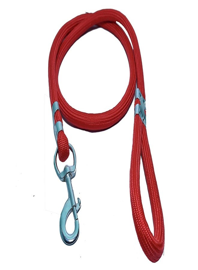 KittuPet Combo of Dog Choke Collar with Comfortable D Rable Training Rope Leash for Dogs Suitable for All Breeds. (Medium, Red) - Image 5